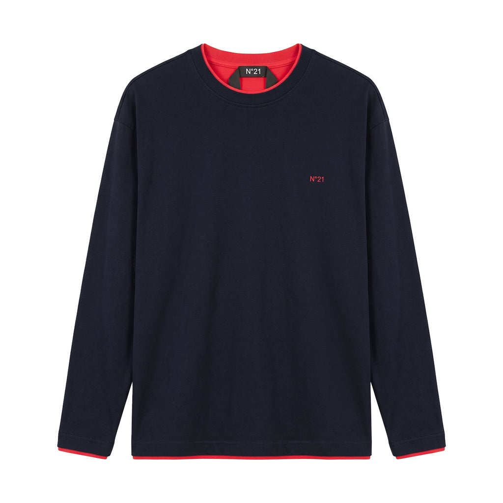 N°21 / ヌメロヴェントゥーノ ロング スリーブ Tシャツ 60226auf0914095
