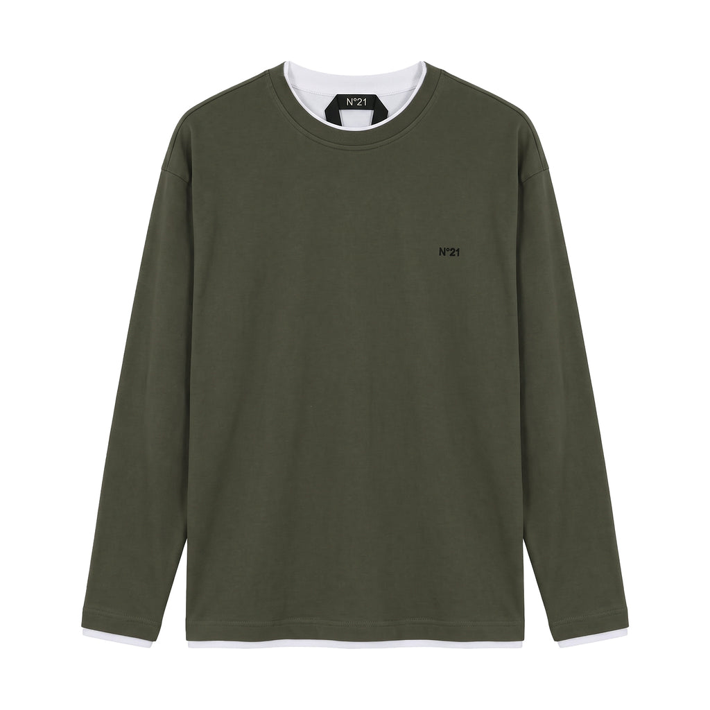 N°21 / ヌメロヴェントゥーノ ロング スリーブ Tシャツ 60226auf0914095