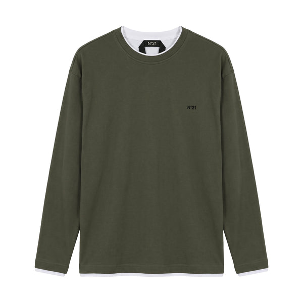 N°21 / ヌメロヴェントゥーノ ロング スリーブ Tシャツ 60226auf0914095