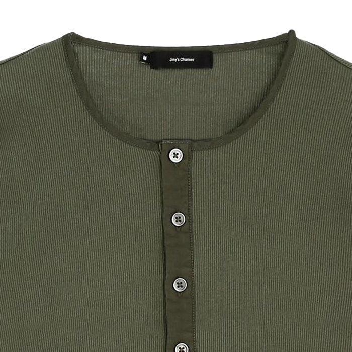 Jimy's Charmer / ジミーズチャーマー ヘンリーネック Tシャツ 長袖 メンズ 602_ajc_01057