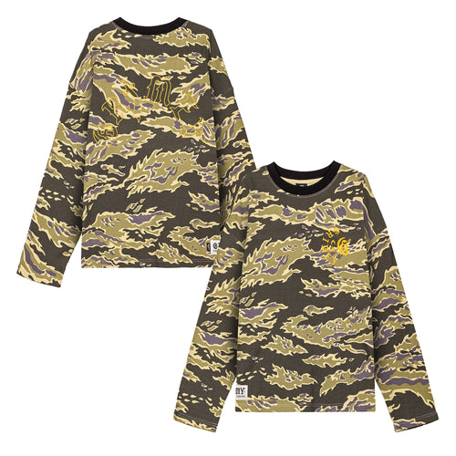 GRIMEY / GRMY / グライミー オッド カットラス カモ ワッフル ロング スリーブ Tシャツ 602glsw813