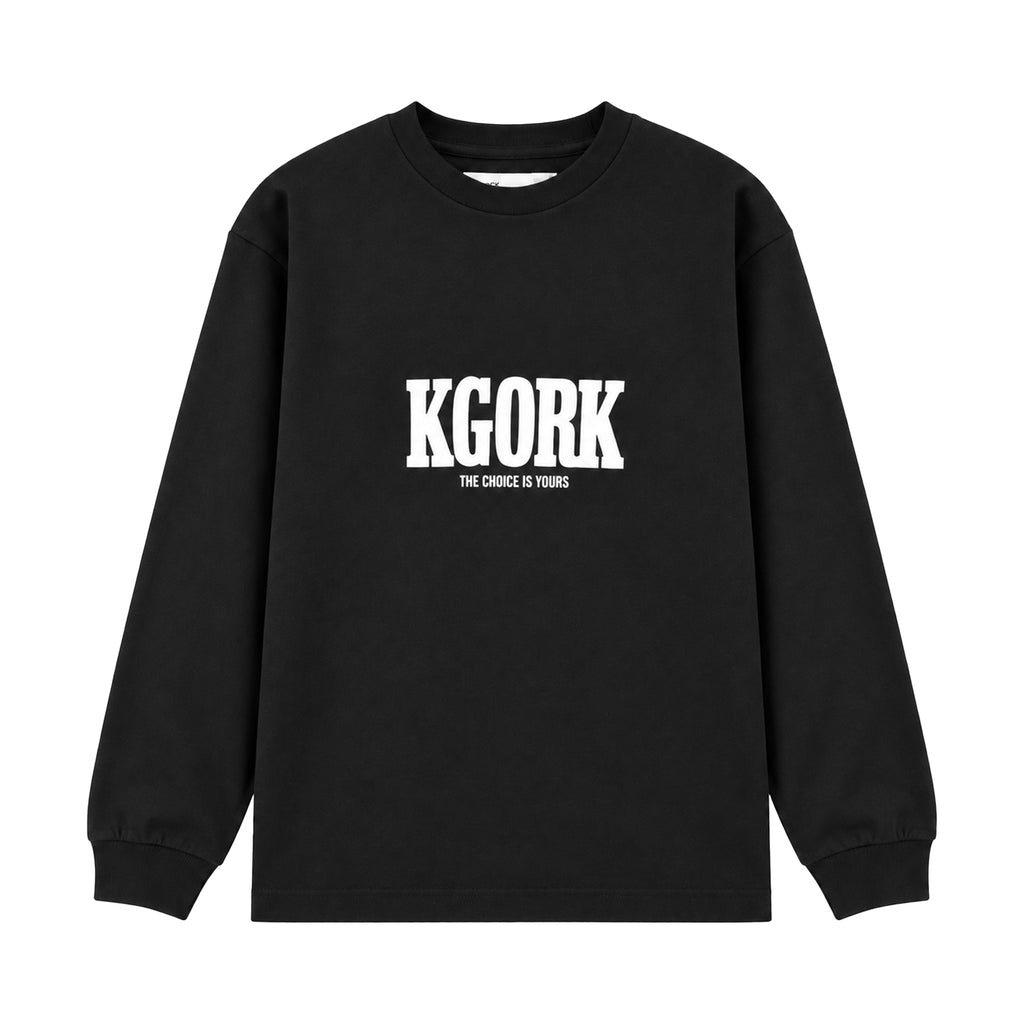 KING OF ROCK / キングオブロック ロゴ ロング スリーブ Tシャツ サコッシュ付き 602korlswithsac