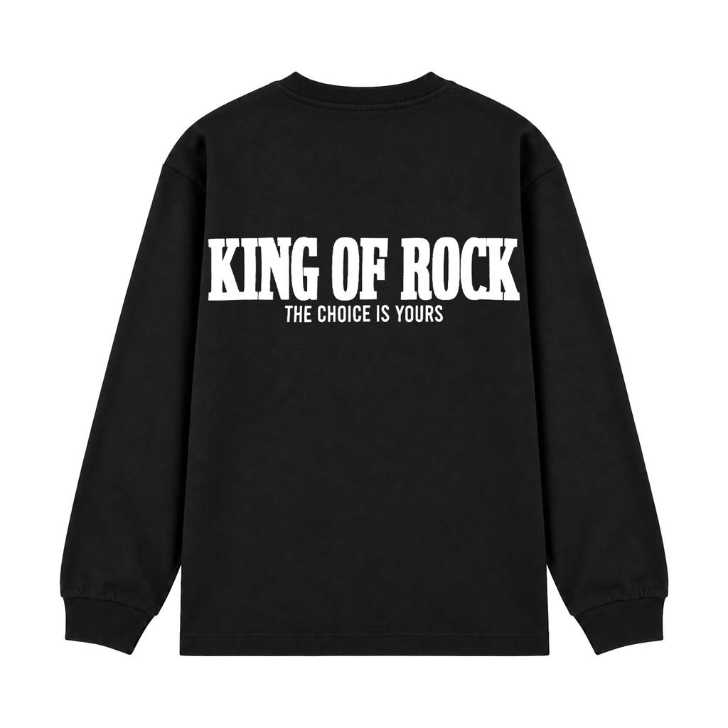KING OF ROCK / キングオブロック ロゴ ロング スリーブ Tシャツ サコッシュ付き 602korlswithsac