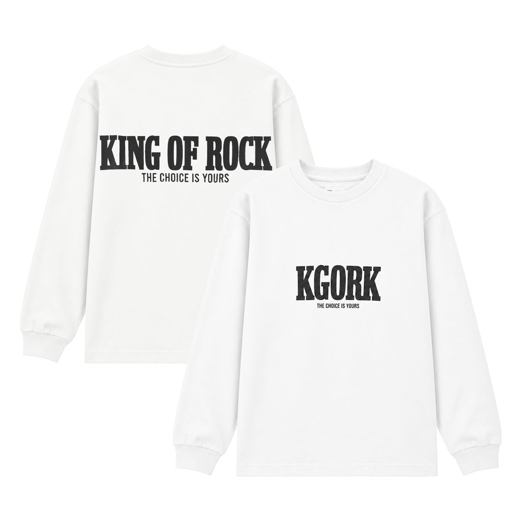 KING OF ROCK / キングオブロック ロゴ ロング スリーブ Tシャツ サコッシュ付き 602korlswithsac