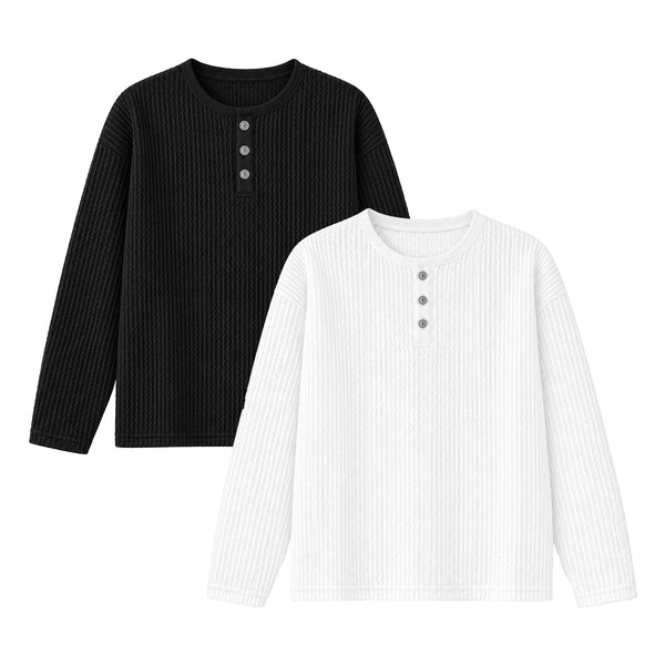 RESOUND CLOTHING / リサウンドクロージング ニット ヘンリー ネック ロング スリーブ Tシャツ RC41-C-001 602rc41c001