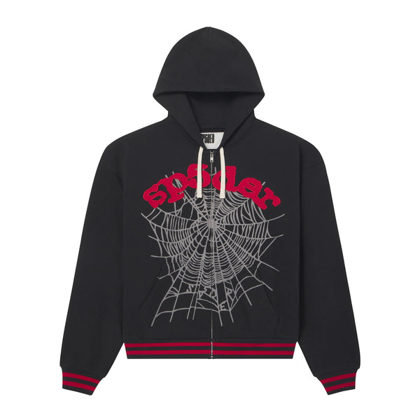 SP5DER / スパイダー OG ロゴ ストライプ ジップ フーディー 602stripezippk