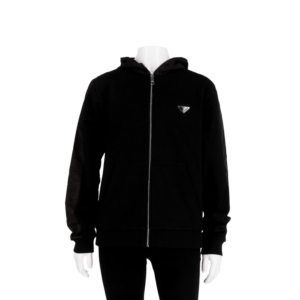 PRADA / プラダ トライアングル パッチ ジップアップ フーディー 602ujl63D