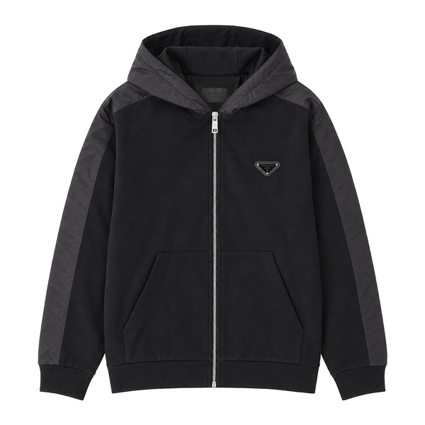 PRADA / プラダ トライアングル パッチ ジップアップ フーディー 602ujl63D