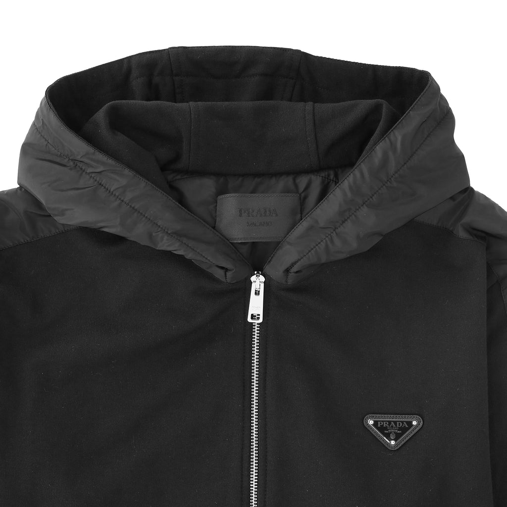 PRADA / プラダ トライアングル パッチ ジップアップ フーディー 602ujl63D
