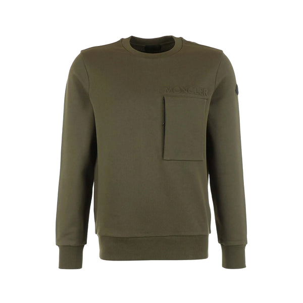 MONCLER / モンクレール ロゴ パッチ チェスト ポケット スウェット シャツ L20918G0001189AZY893 8g0001189azy