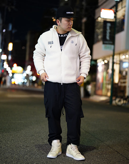 Paris Saint Germain / パリサンジェルマン PSG ロゴ 刺繍 ボア フーディー 502ps2325fw0001