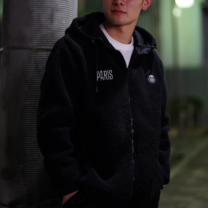 Paris Saint Germain / パリサンジェルマン PSG ロゴ 刺繍 ボア フーディー 502ps2325fw0001