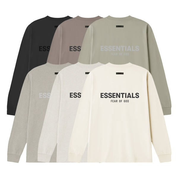 ESSENTIALS / エッセンシャルズ バック シリコン ロゴ ロングスリーブ Tシャツ ユニセックス 長袖 backlogolstee