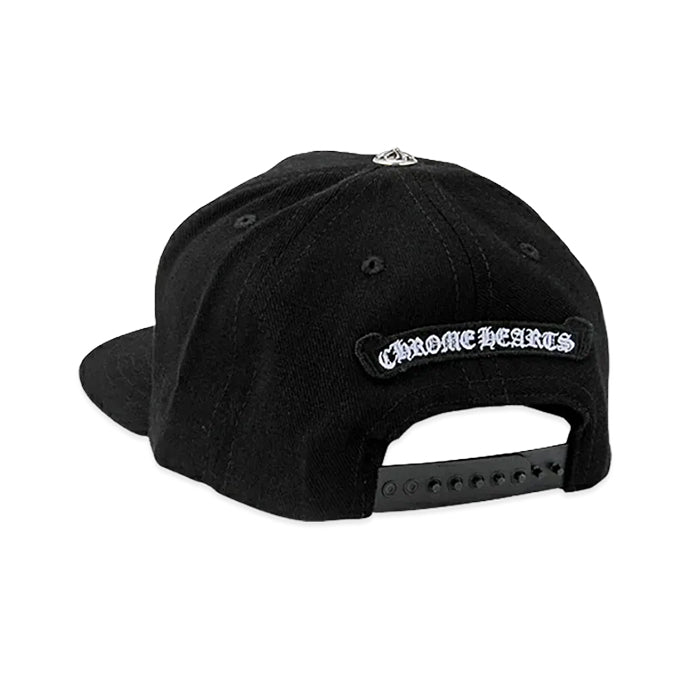 【新作】クロムハーツ BSフレア スクロールラベル キャップ ブラック CHROME HEARTS / クロムハーツ ベースボール フレア スクロール ラベル