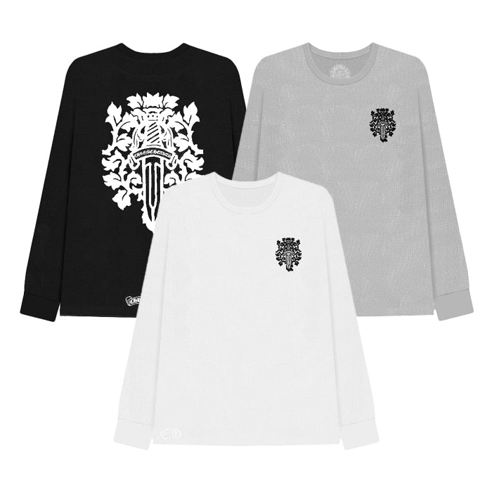 CHROME HEARTS / クロムハーツ ダガー ワッフル サーマル ロングスリーブ Tシャツ chdaggerwaffllt