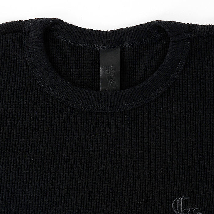 CHROME HEARTS / クロムハーツ レター ワッフル サーマル ロングスリーブ Tシャツ chembroiderytma