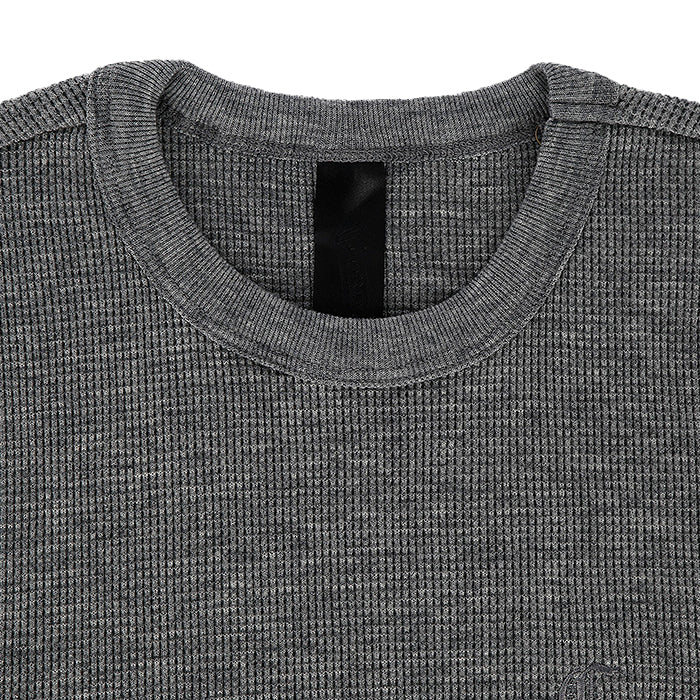 CHROME HEARTS / クロムハーツ レター ワッフル サーマル ロングスリーブ Tシャツ chembroiderytma