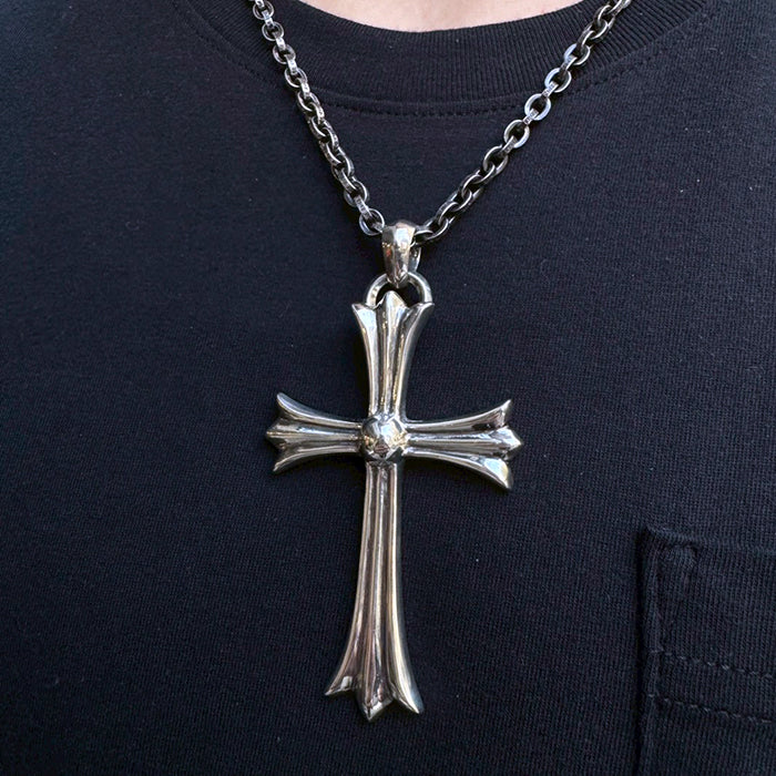 CHROME HEARTS / クロムハーツ ラージ クロス ベイル ペンダント