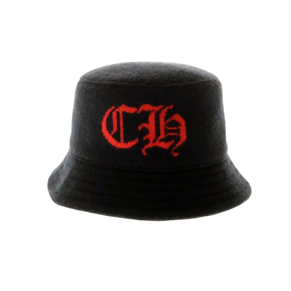 CHROME HEARTS / クロムハーツ カシミヤ CH ロゴ バケット ハット chlogocasmhat
