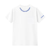 CHROME HEARTS / クロムハーツ ブルー ネック ロゴ プリント Tシャツ chnecklogobllog