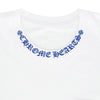 CHROME HEARTS / クロムハーツ ブルー ネック ロゴ プリント Tシャツ chnecklogobllog