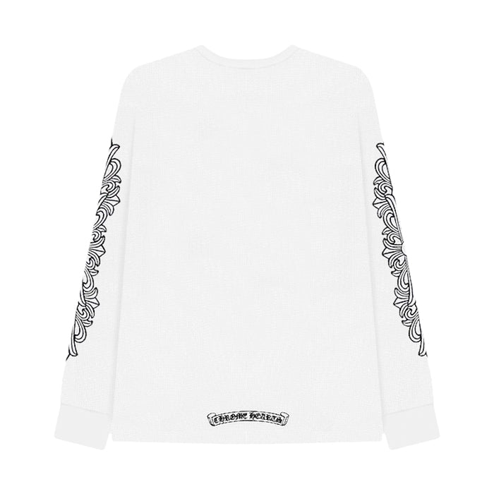 CHROME HEARTS / クロムハーツ ホースシュー フローラル スリーブ ワッフル サーマル シャツ chshuhwaffllt