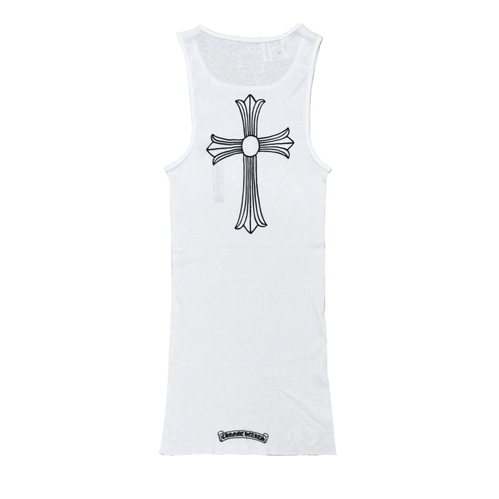 難あり*クロムハーツ　タンクトップ CHROME HEARTS / クロムハーツ クロス ティー バー タンクトップ