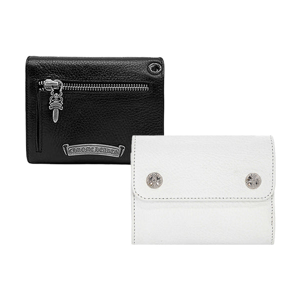 CHROME HEARTS / クロムハーツ スクロール スリー フォールド ウォレット chwavemini