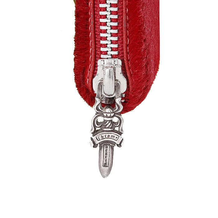 CHROME HEARTS / クロムハーツ REC F ZIP ダブル フレア ラウンドジップ レザー ロングウォレット chwflarezip