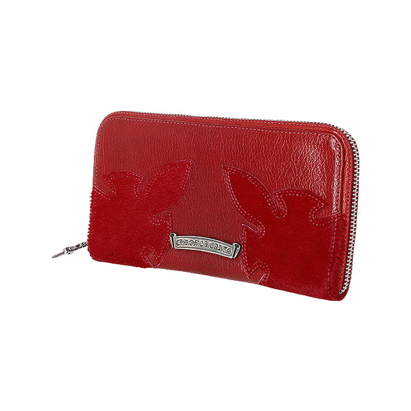 CHROME HEARTS / クロムハーツ REC F ZIP ダブル フレア ラウンドジップ レザー ロングウォレット chwflarezip