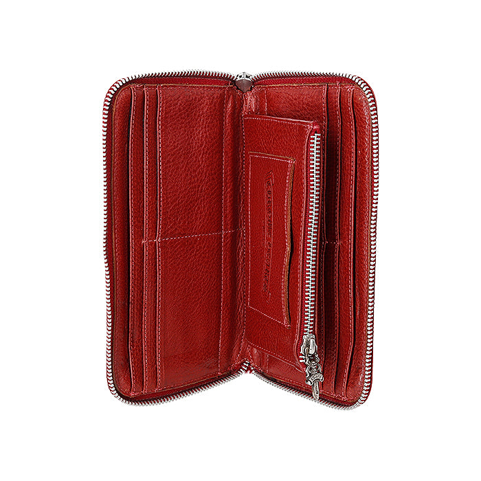 CHROME HEARTS（クロムハーツ）長財布 レッド 超希少レッドCHROME HEARTS クロムハーツWallet REC F Zip長財布