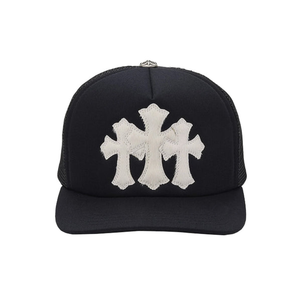 CHROME HEARTS / クロムハーツ セメタリー カーフ ヘア トラッカー キャップ cmtcrscalf