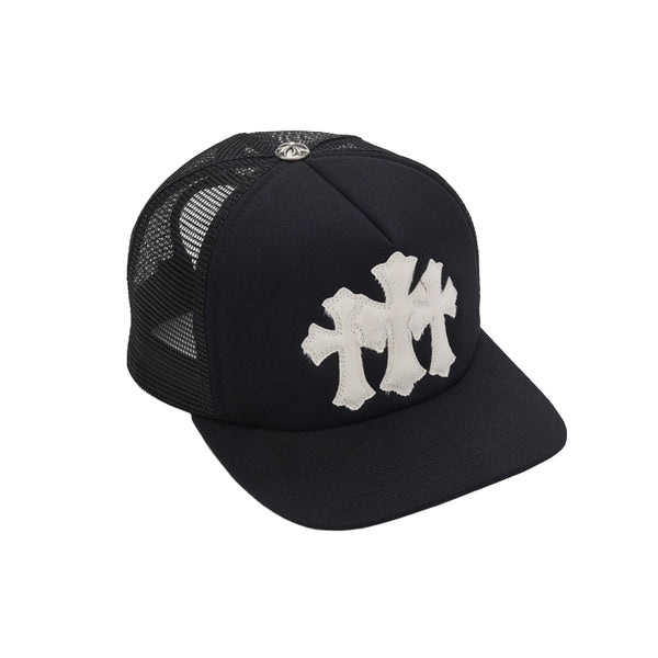 CHROME HEARTS / クロムハーツ セメタリー カーフ ヘア トラッカー キャップ cmtcrscalf