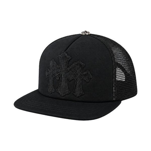 CHROME HEARTS / クロムハーツ セメタリー カーフ ヘア トラッカー キャップ cmtcrscalf