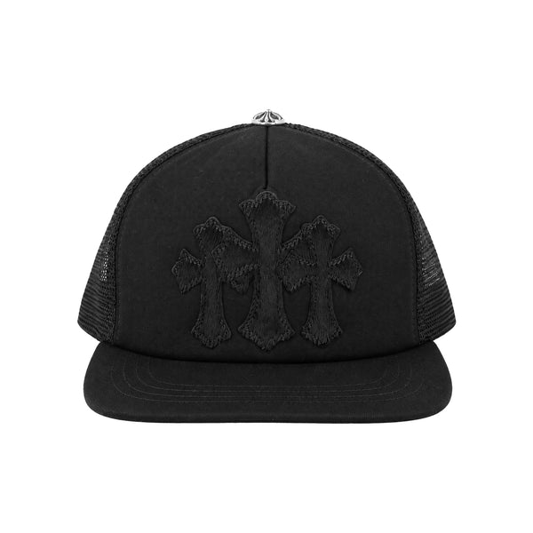 CHROME HEARTS / クロムハーツ セメタリー カーフ ヘア トラッカー キャップ cmtcrscalf