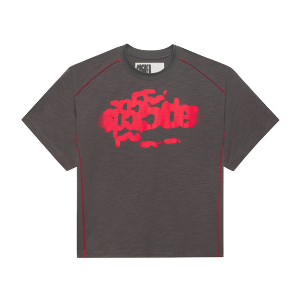 SP5DER / スパイダー コントラスト ステッチ スラブ Tシャツ contraststitch