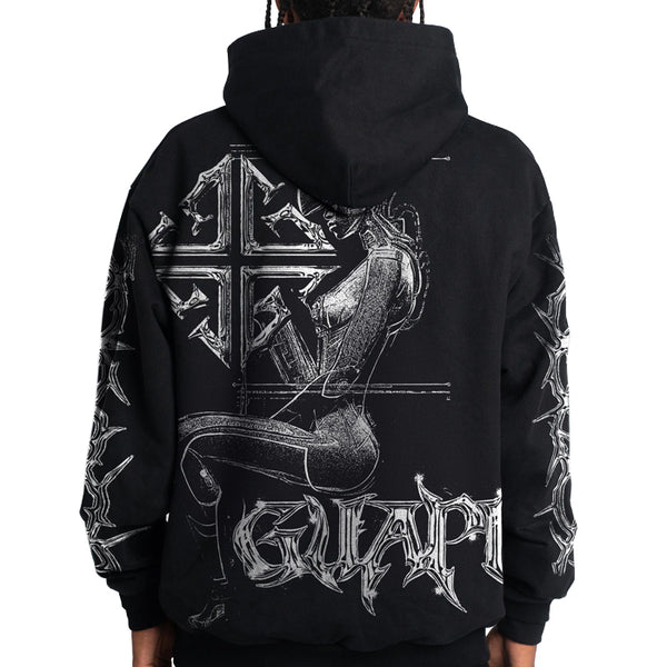 GUAPI / グアピ オブシディアン ブラック サイボーグ パーカー cyborghoodie