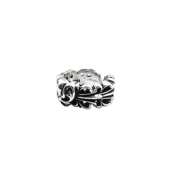 CHROME HEARTS / クロムハーツ ダブル フローラル クロス ハート リング doubleflrheart
