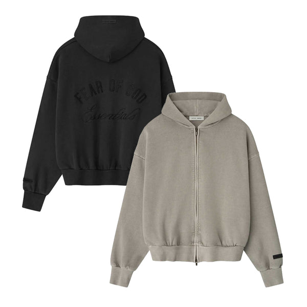 ESSENTIALS / エッセンシャルズ エンブロイダード クラシック フルジップ フーディー embroideredclas