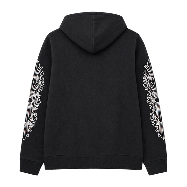 CHROME HEARTS / クロムハーツ ワイノット フローラルクロス エンブロイダリー ジップ フーディー カシミア ニット flcrcsmzippknt