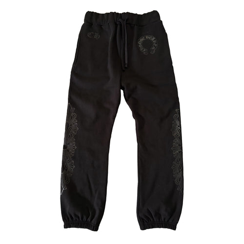 CHROME HEARTS / クロムハーツ フローラル クロス スウェット ロング パンツ flcrptbk