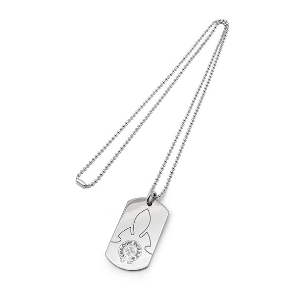 CHROME HEARTS / クロムハーツ フレア ラージ ドッグタグ ネックレス fleurlagdogtag