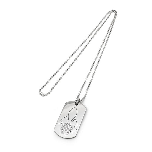 CHROME HEARTS / クロムハーツ フレア ラージ ドッグタグ ネックレス fleurlagdogtag