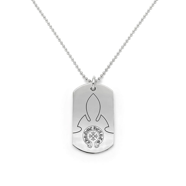 CHROME HEARTS / クロムハーツ フレア ラージ ドッグタグ ネックレス fleurlagdogtag