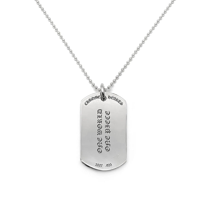 CHROME HEARTS / クロムハーツ フレア ラージ ドッグタグ ネックレス