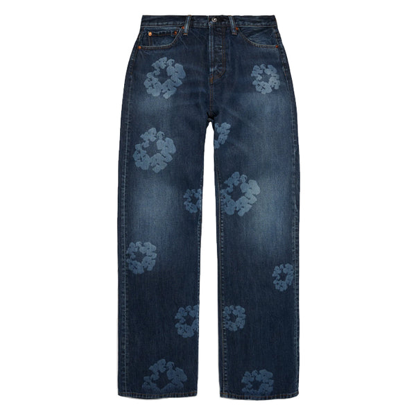 DENIM TEARS / デニムティアーズ バギー レーザー コットン リース デニム パンツ fw25bpo1311