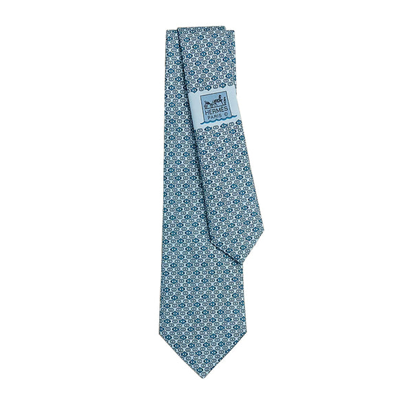 HERMES / エルメス シルクツイルタイ 7cm マイヨンモルフォーズ H006385T h006385t