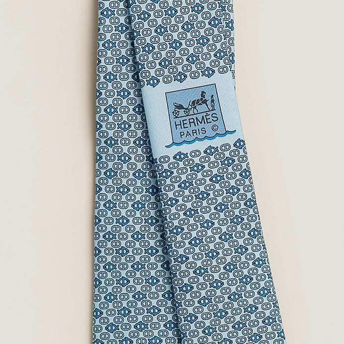 HERMES / エルメス シルクツイルタイ 7cm マイヨンモルフォーズ