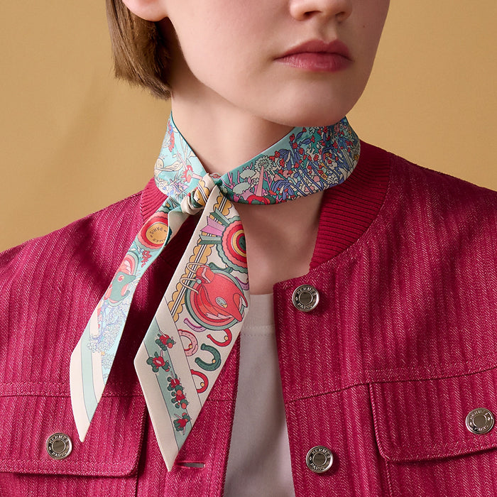 HERMES / エルメス ツイリー ポニー ピット ストップ バンダナ
