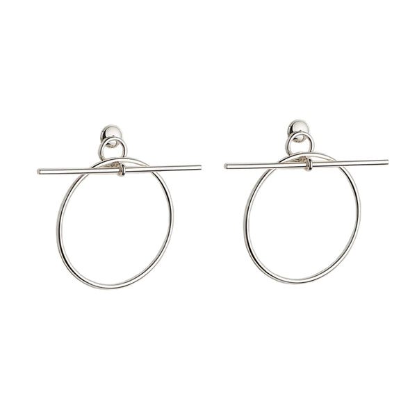 HERMES / エルメス ブークル ドレイユ ループ ピアス H114504B h114504b